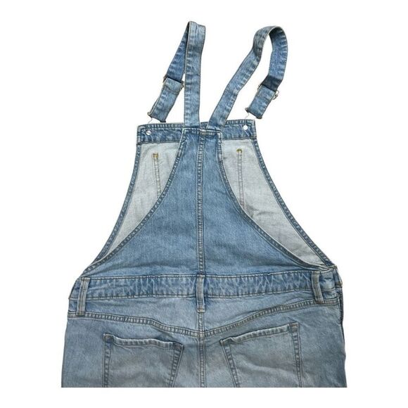 Isabel Maternity by Ingrid & Isabel Denim Shortall size 6 Blue Overall Shorts - Picture 5 of 14